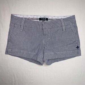 Hurley Striped Shortie Shorts Women’s 00 Booty Beach Short Pinstripes